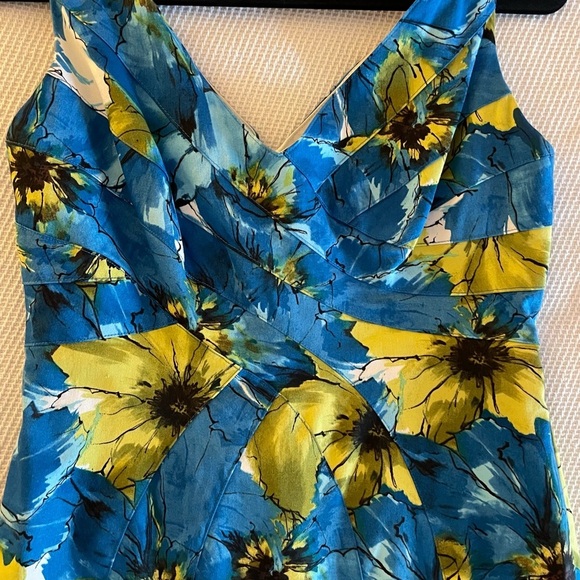 Jones of New York Blue & Yellow Floral Dress - Picture 2 of 7
